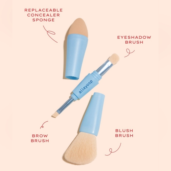 Alleyoop Multi-Tasker 4-in-1 makeup brush - Picture 3 of 4